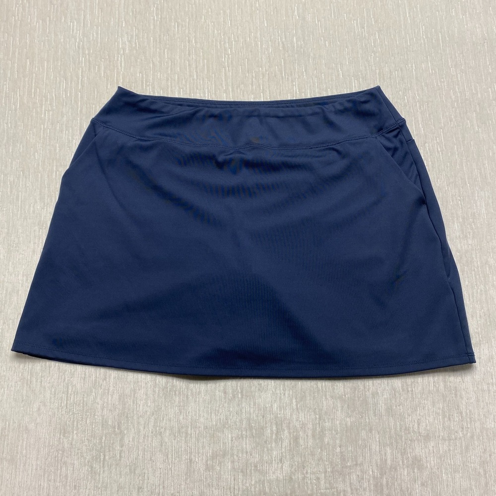 Tommy Bahama Golf Mini Skort Womens Large Navy Blue Built In Brief Performance